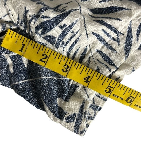 Nautica Shorts Women's Size Small Hawaiian Print Draw String Linen Blend - Picture 6 of 9